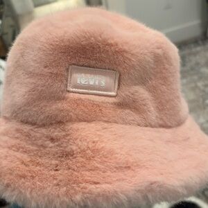 Levi's Soft Blush Fuzzy Hat